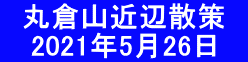 　丸倉山近辺散策　  　2021年5月26日