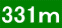 331ｍ 